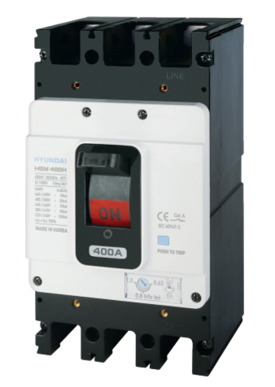MCCB HYUNDAI 2P 350A 75kA ( HGM400S-F )