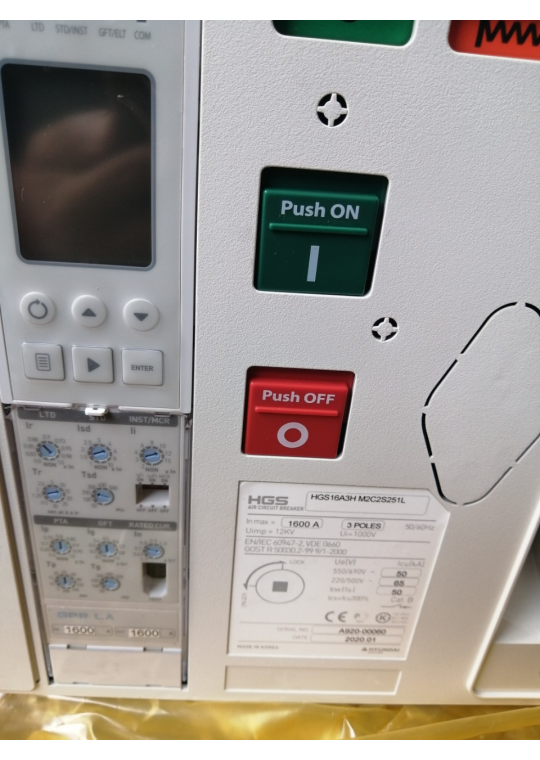 ACB HYUNDAI 3P 1600A 65kA loại cố định ( HGS16A3HM0C0S051L )