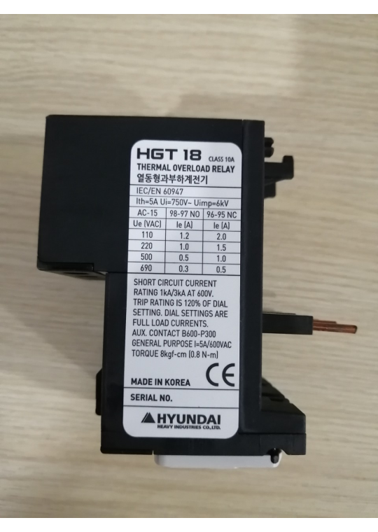 Rơ le nhiệt HYUNDAI 3P 6-9A ( HGT18K )
