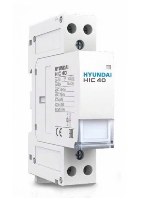 Contactor dạng Module Hyundai HIC40 2P 40A 2NO AC230V