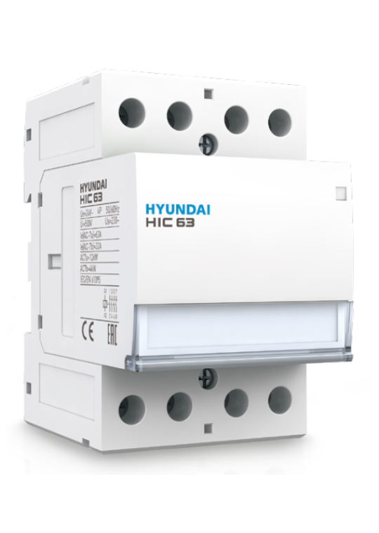 Contactor dạng Module Hyundai HIC63 4P 63A 4NO AC230V
