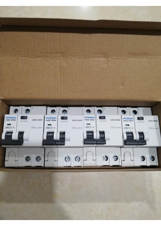 RCBO HYUNDAI 1P+N 6A 30mA 6kA ( HRO63M )