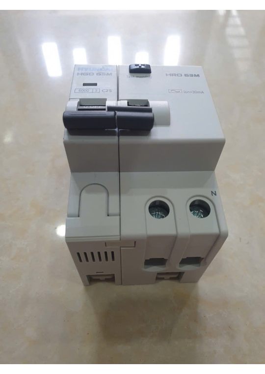 RCBO HYUNDAI 1P+N 25A 30mA 6kA ( HRO63M )