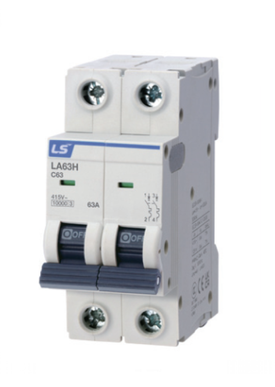 MCB LS 2P 10A 10kA ( LA63H )