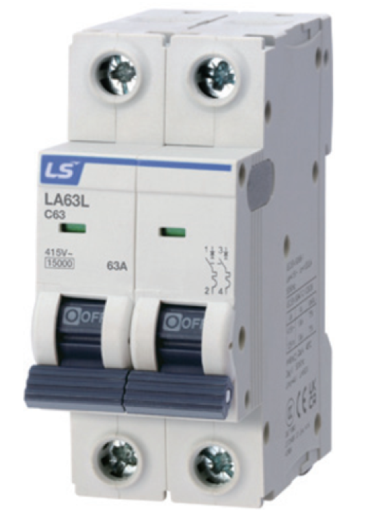 MCB LS LA63L 2P 32A 25kA