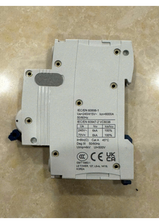 MCB LS 1P 10A 6kA ( LA63N )