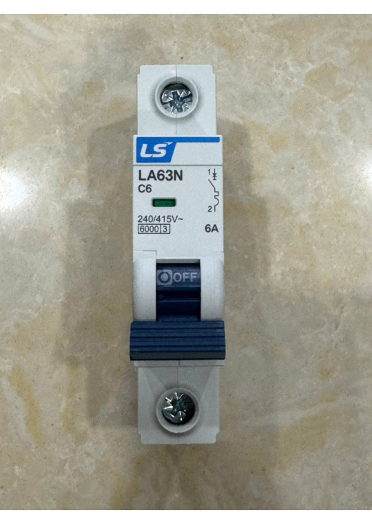 MCB LS 1P 6A 6kA ( LA63N )