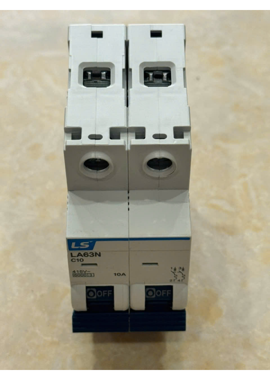 MCB LS 2P 10A 6kA ( LA63N )