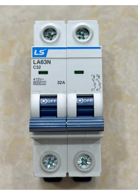 MCB LS 2P 32A 6kA ( LA63N )