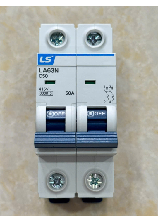 MCB LS 2P 50A 6kA ( LA63N )