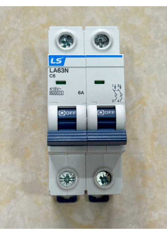 MCB LS 2P 6A 6kA ( LA63N )