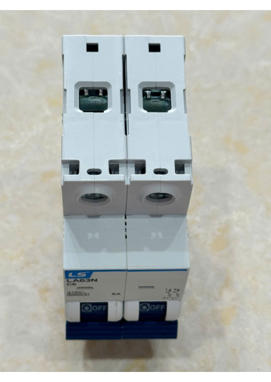 MCB LS 2P 6A 6kA ( LA63N )