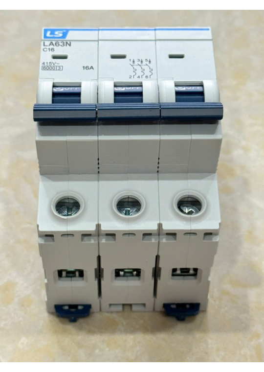 MCB LS 3P 16A 6kA ( LA63N )