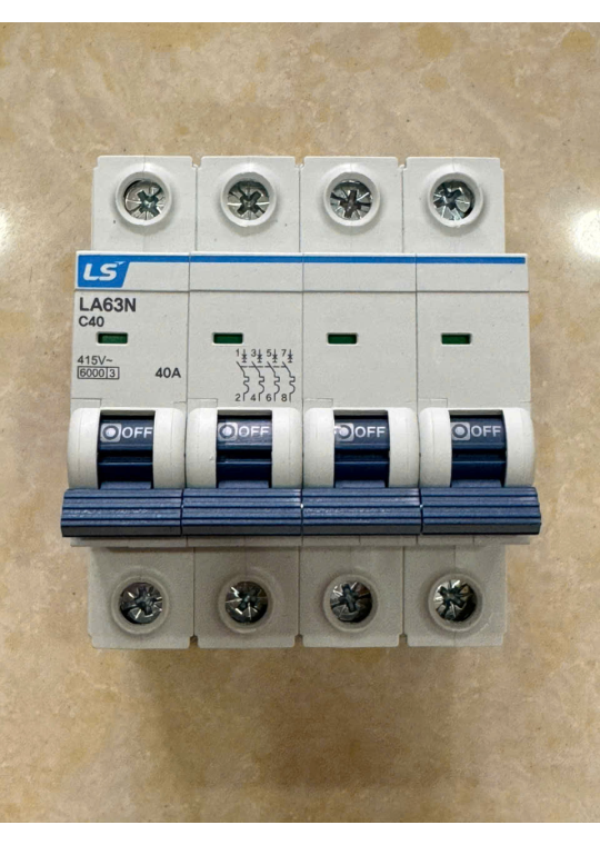 MCB LS 4P 40A 6kA ( LA63N )