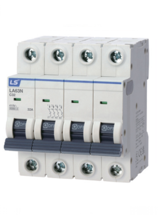 MCB LS 4P 10A 6kA ( LA63N )