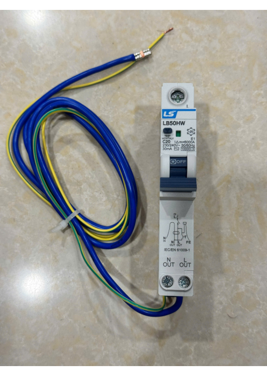 RCBO LS 2P 20A 10KA 30mA ( LB50HW )