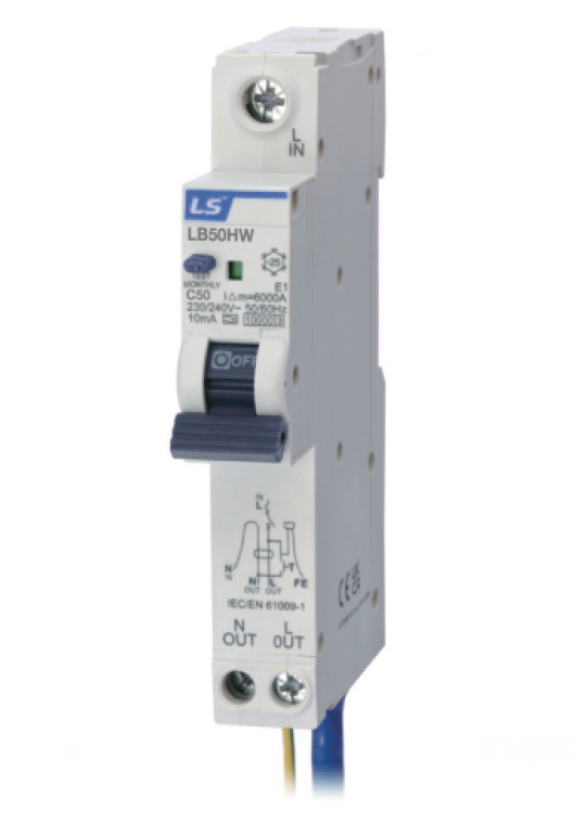 RCBO LS 2P 25A 10KA 30mA ( LB50HW )