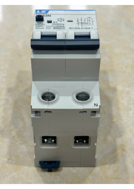 RCBO LS 2P 10A 6KA 30mA ( LB63N )