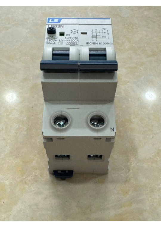 RCBO LS 2P 20A 6KA 30mA ( LB63N )
