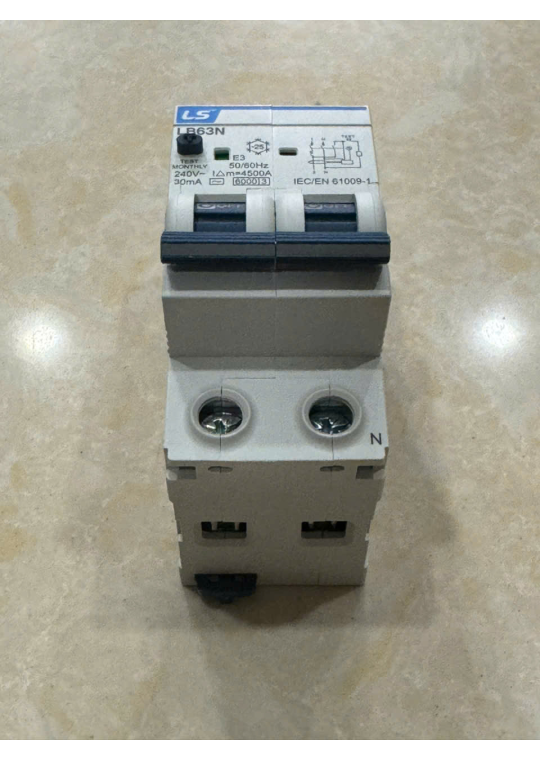 RCBO LS 2P 32A 6KA 30mA ( LB63N )