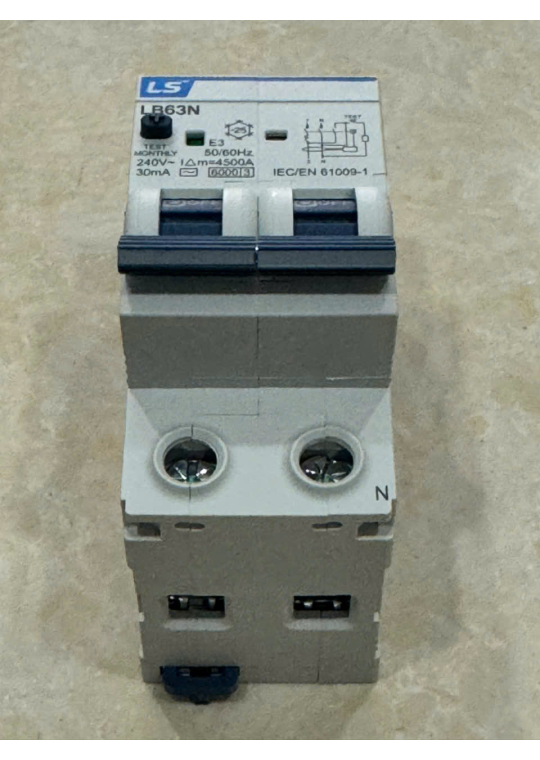 RCBO LS 2P 50A 6KA 30mA ( LB63N )
