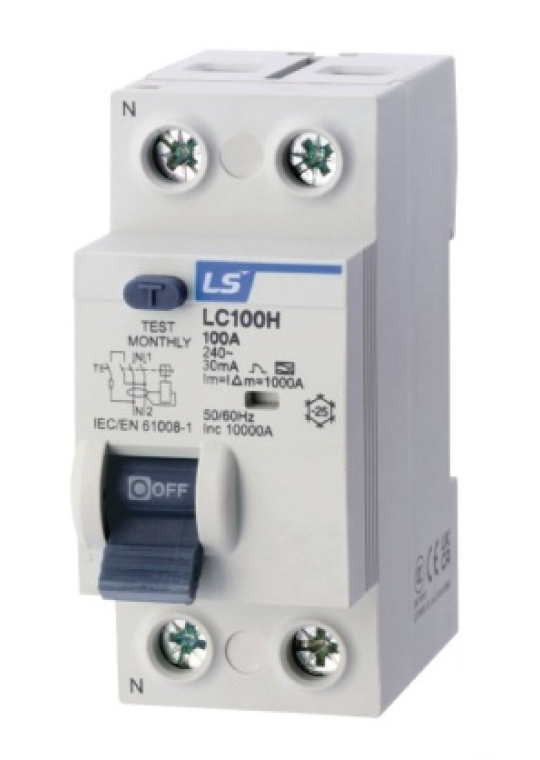 RCCB LS 2P 50A 30/100/300mA 10kA ( LC100H 1P+N )