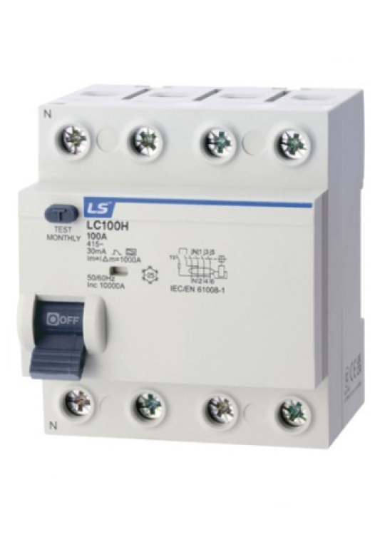 RCCB LS 4P 50A 30/100/300mA 10kA ( LC100H 3P+N )