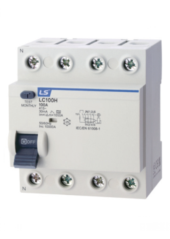 RCCB LS 4P 32A 30/100/300mA 10kA ( LC100H 3P+N )