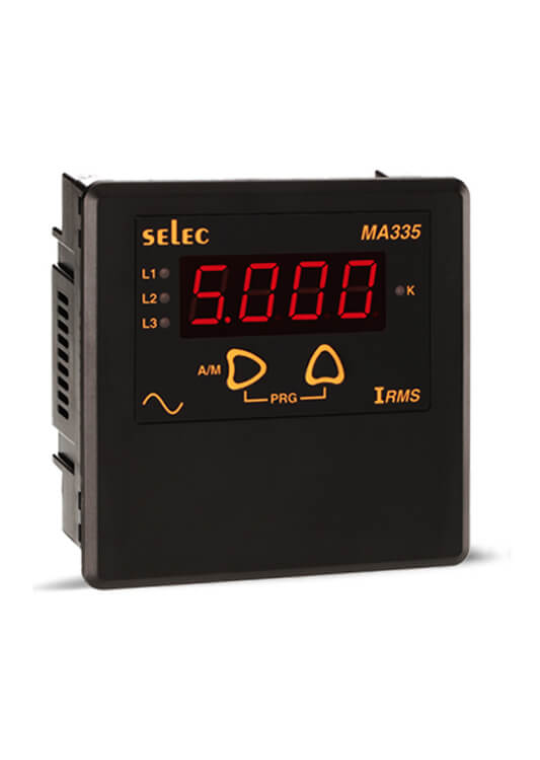 Đồng hồ đo dòng điện SELEC MA335, size: 96x96