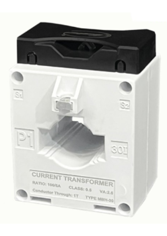 Biến dòng đo lường MASTER hộp nhựa MBH 100/5A CL0,5 2,5VA ( MBH-30 )