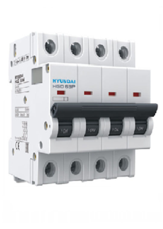 MCB HYUNDAI 4P 40A 10kA ( HGD63P )