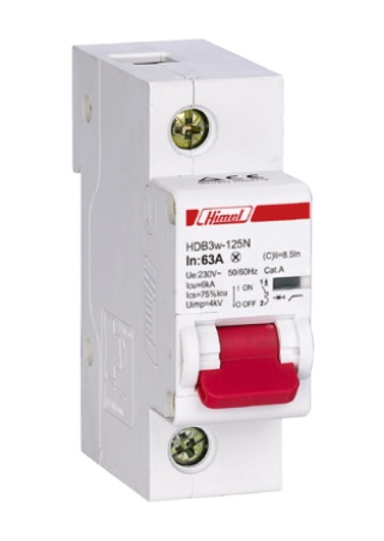 MCB HIMEL 1P 125A 10kA ( HDB3W125H1C125 )