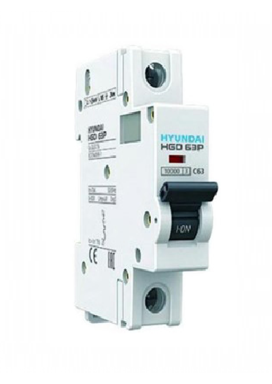 MCB HYUNDAI 1P 10A 10kA ( HGD63P )