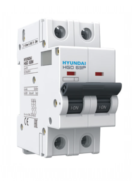 MCB HYUNDAI 2P 40A 10kA ( HGD63P )