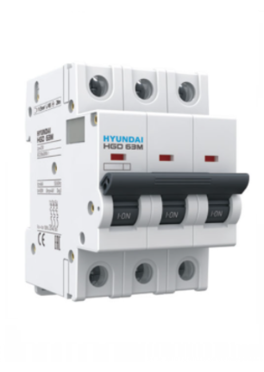 MCB HYUNDAI 3P 32A 6kA ( HGD63M )