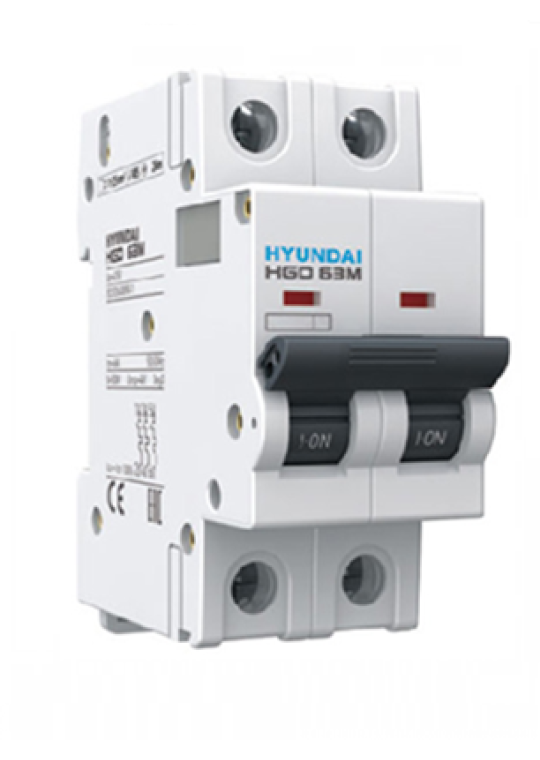 MCB HYUNDAI 2P 6A 6kA ( HGD63M )