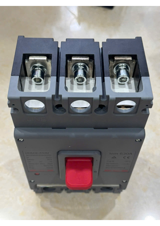 MCCB HIMEL 3P 630A 50kA chỉnh dòng điện tử 0.4~1*In ( HDM3E630M63033XX )