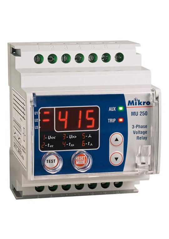 Relay bảo vệ điện áp đa tính năng Mikro MU250-415V 