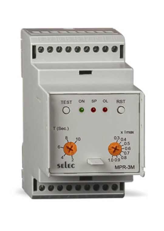 Rơ le bảo vệ động cơ 3 pha 3 dây SELEC MPR-3M-2-230V