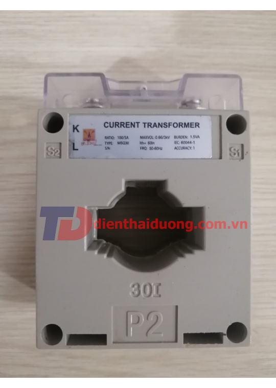 Biến dòng đo lường CNC loại vuông MSQ 100/5A CL1 1,5VA ( MSQ-30 )