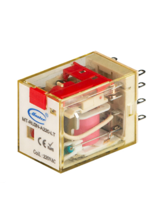Relay trung gian Master MT-RU2N-A220-LT 8 chân 8A 2NO2NC 220VAC 