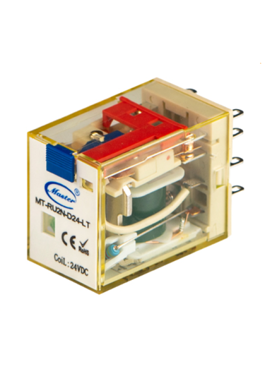 Relay trung gian Master MT-RU2N-D24-LT 8 chân 8A 2NO2NC 24VDC 