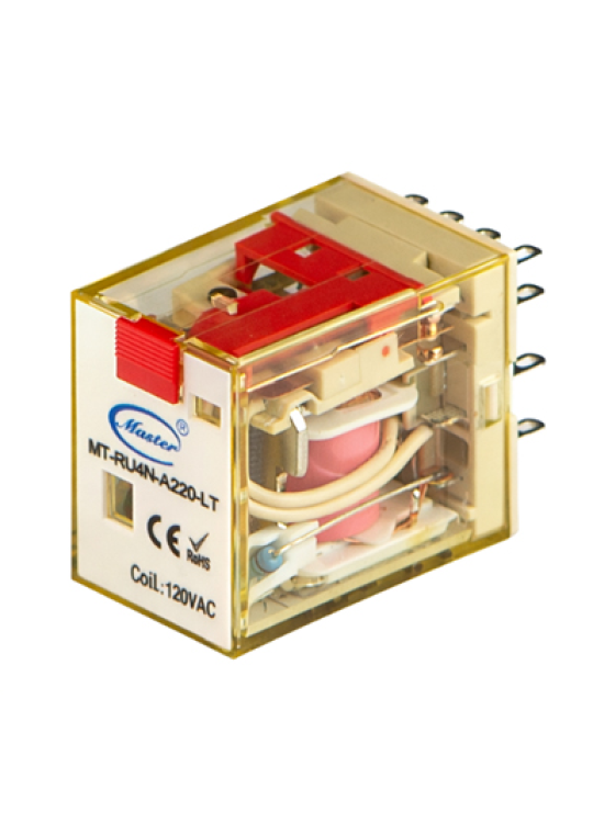 Relay trung gian Master MT-RU4N-A220-LT 14 chân 5A 4NO4NC 220VAC 
