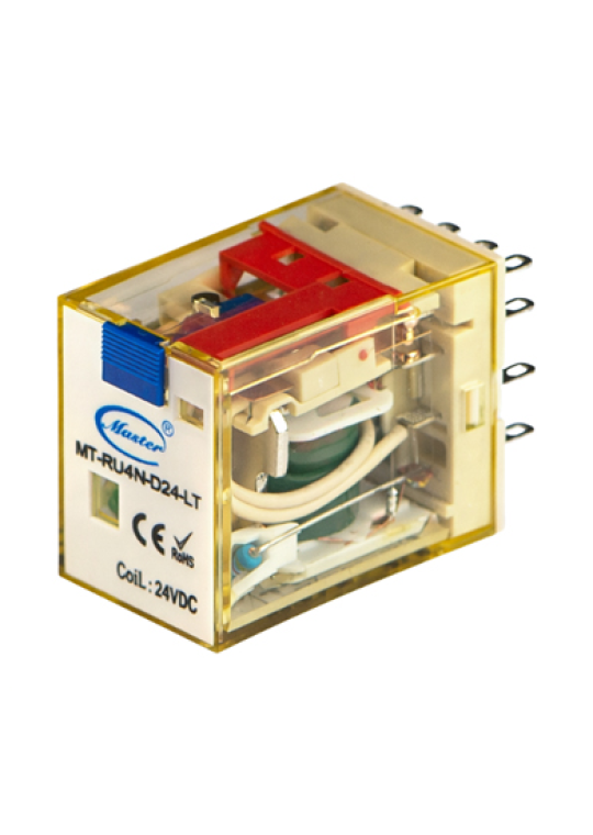 Relay trung gian Master MT-RU4N-D24-LT 14 chân 5A 4NO4NC 24VDC 