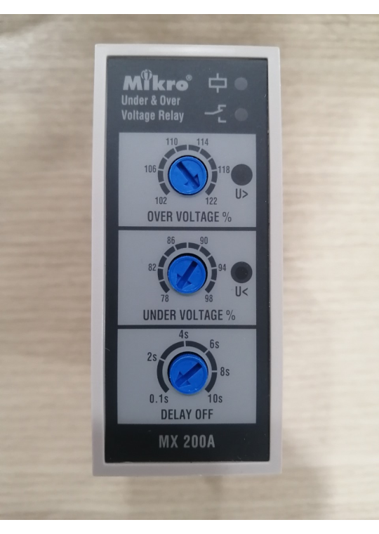 Relay Mikro bảo vệ Quá áp, thấp áp và mất pha MX200A-380V 