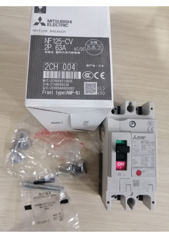 MCCB MITSUBISHI 2P 63A 30kA ( NF125-CV )
