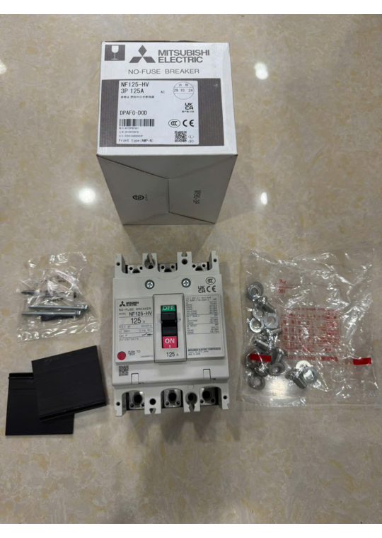 MCCB MITSUBISHI 3P 125A 50kA ( NF125-HV )