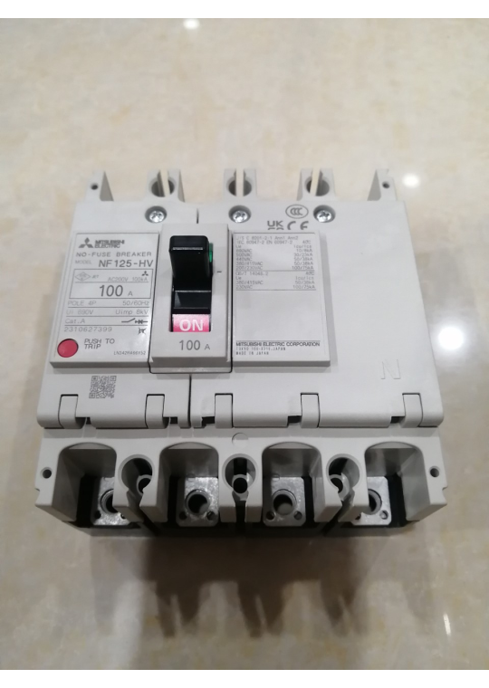MCCB MITSUBISHI 4P 100A 50kA ( NF125-HV )