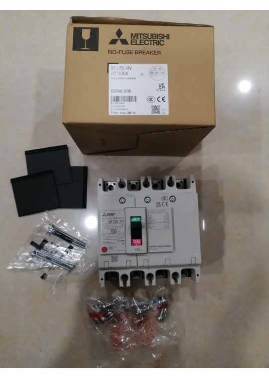 MCCB MITSUBISHI 4P 100A 50kA ( NF125-HV )