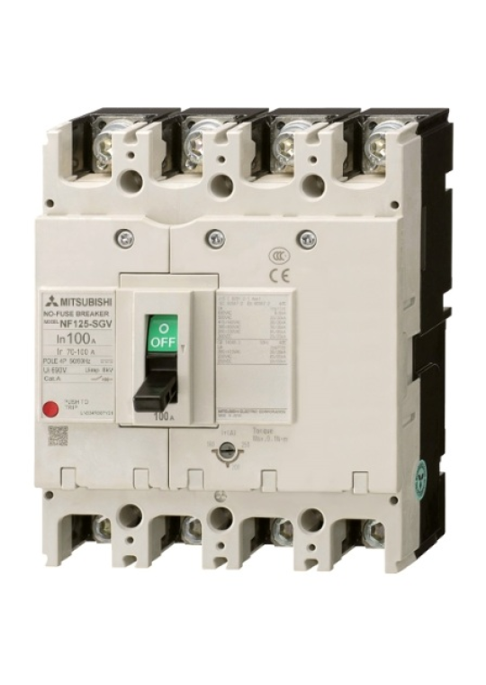 MCCB MITSUBISHI 4P 63A 36kA chỉnh dòng 0.7-1.0xIn ( NF125-SGV )